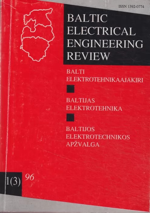 Baltic electrical engineering review, 1996/1(3)