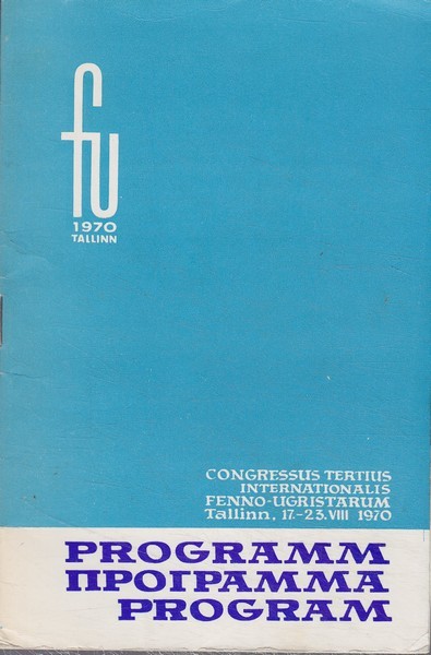 Congressus Tertius Internationalis Fenno-Ugristarum, Tallinn 17.-23. 08. 1970. 1. osa, Teesid