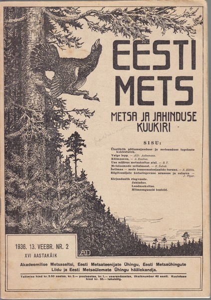Eesti Mets, 1936/2