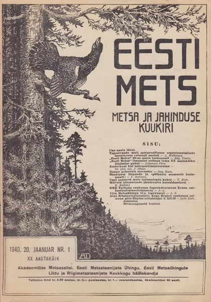 Eesti Mets, 1940/1