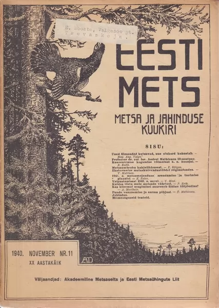Eesti Mets, 1940/11