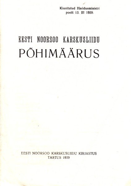 Eesti Noorsoo Karskusliidu põhimäärus