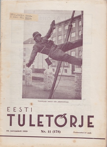 Eesti tuletõrje , 1939/11
