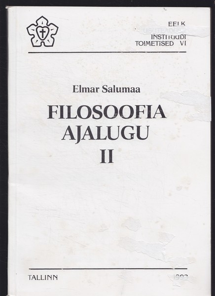 Elmar Salumaa Filosoofia ajalugu. II, Keskaja filosoofia