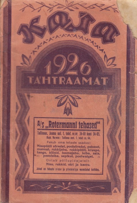 "Kaja" tähtraamat 1926