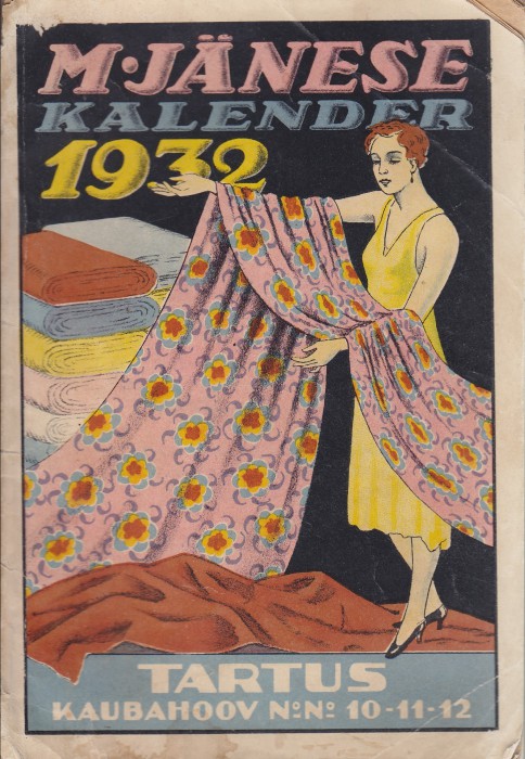 M. Jänese riidekaupluse kalender 1932