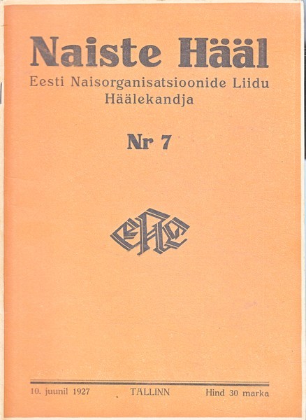 Naiste Hääl, 1927/7