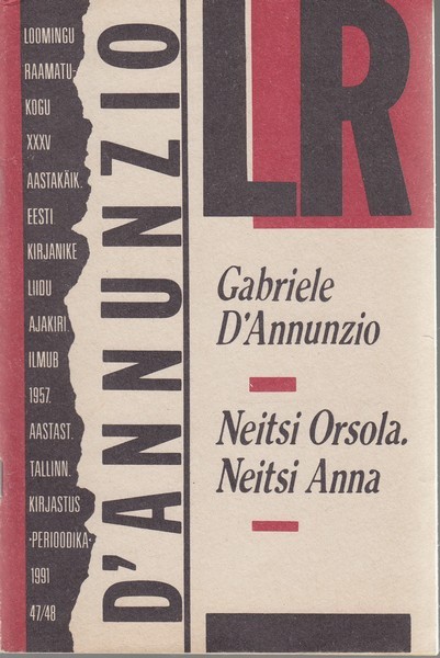 Gabriele D'Annunzio Neitsi Orsola ; Neitsi Anna : [novellid]