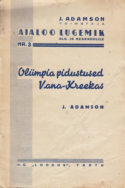 J. Adamson Olümpia pidustused Vana-Kreekas
