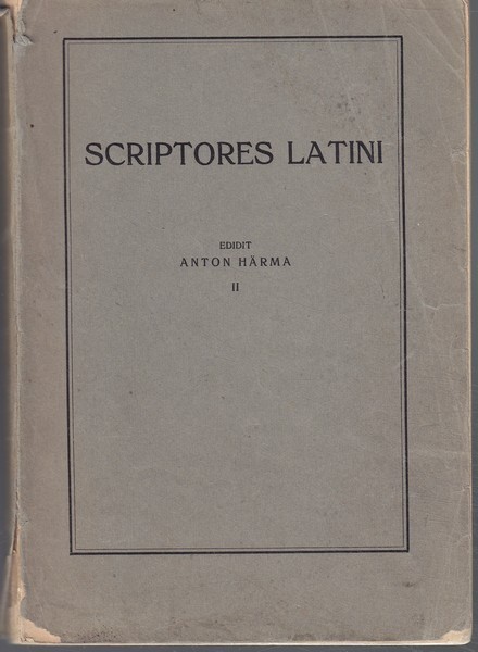 Scriptores latini. II. Sõnastik