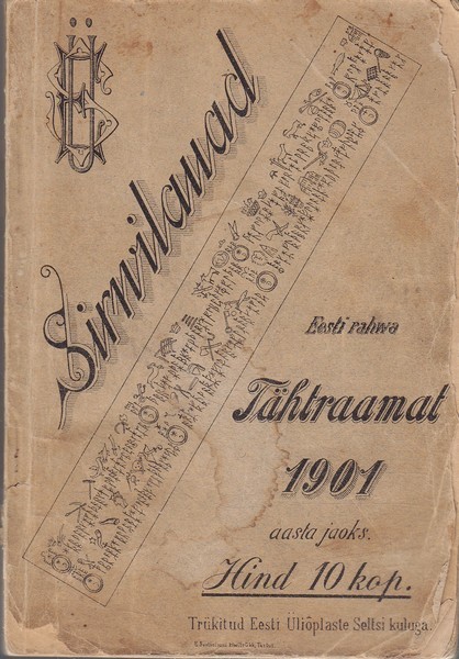 Sirvilauad : Eesti Rahva tähtraamat 1901 aasta jaoks
