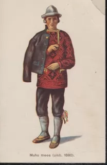 Muhu mees (umb.1880)/Postkaart