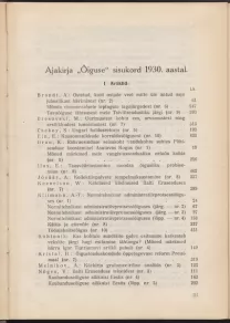 Õigus : juriidiline ajakiri, 1930