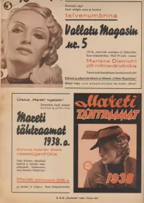 Maret : naiste ja kodude kuukiri 1938/1-12, 1937/3, 8, 11-12