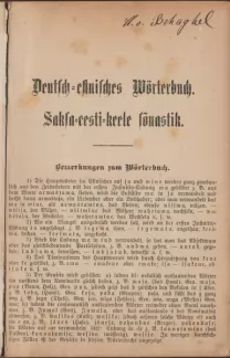 Deutsch estnisches Wörterbuch : Saksa-eesti keele sõnastik