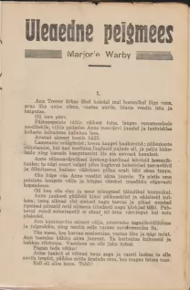Marjorie Warby Üleaedne peigmees