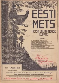 Eesti Mets, 1939/8