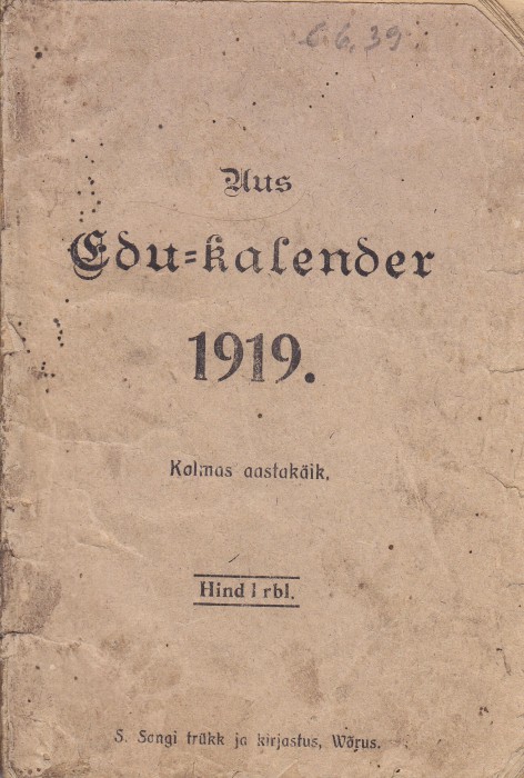 Uus Edu-kalender 1919