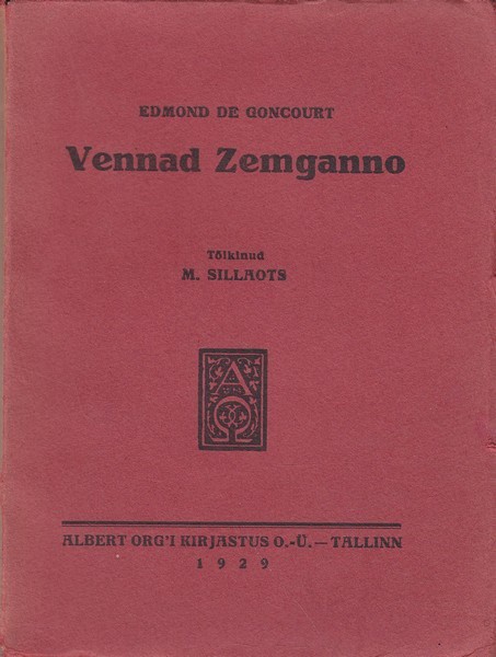 Edmond de Goncourt Vennad Zemganno